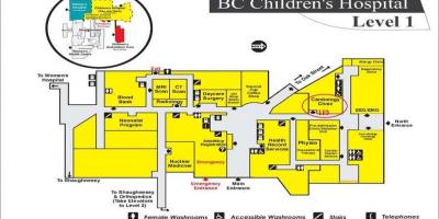Zemljevid bc otroški bolnišnici