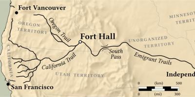 Zemljevid fort vancouver