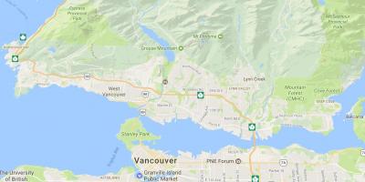 Vancouver island gore zemljevid