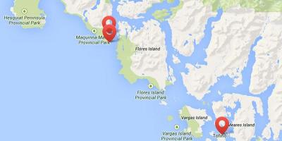 Zemljevid vancouver island hot springs