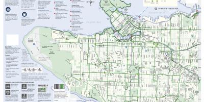 Vancouver kolo lane zemljevid