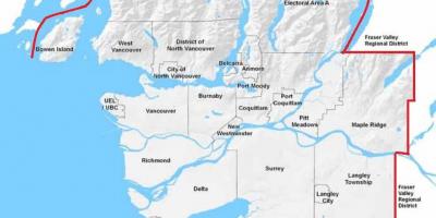 Vancouver cev zemljevid