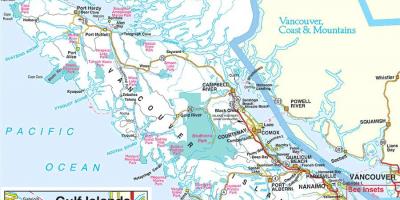 Vancouver parkov zemljevid