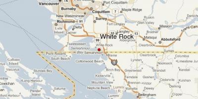 Zemljevid white rock vancouver