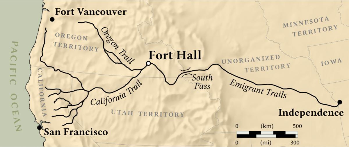 Zemljevid fort vancouver