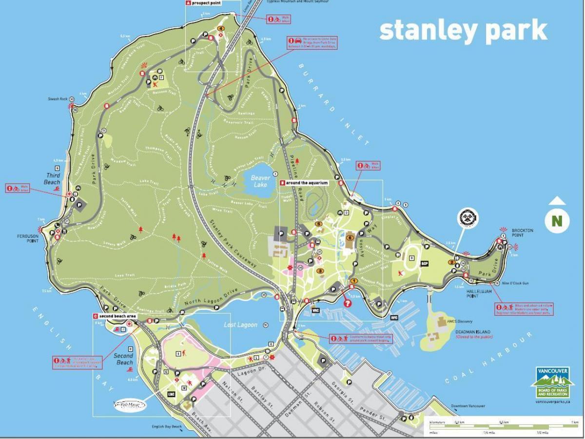 stanley park vlak zemljevid