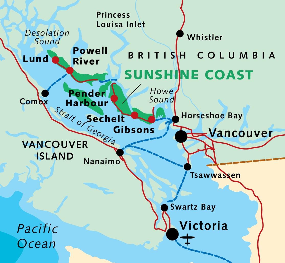 british columbia obali zemljevid