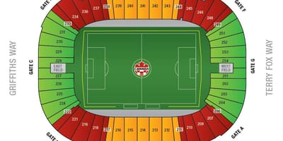 Bc kraj stadion zemljevid