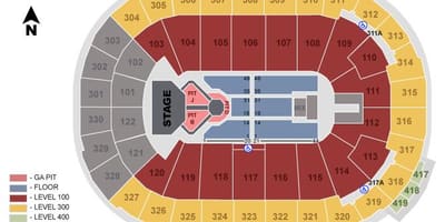 Rogers arena vancouver prostor za sedenje zemljevid
