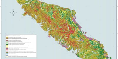 Zemljevid vancouver island geologija