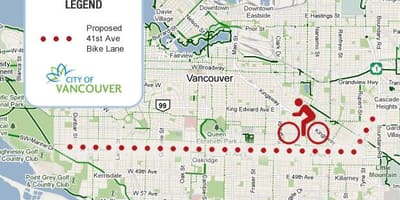 Zemljevid svoj vožnjo vancouver